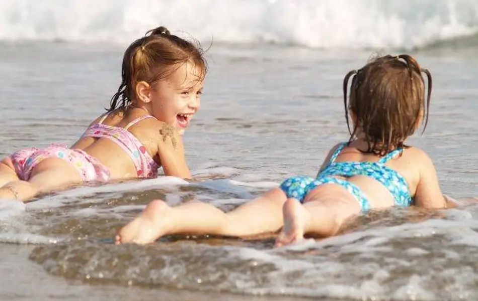 La mia famiglia al mare