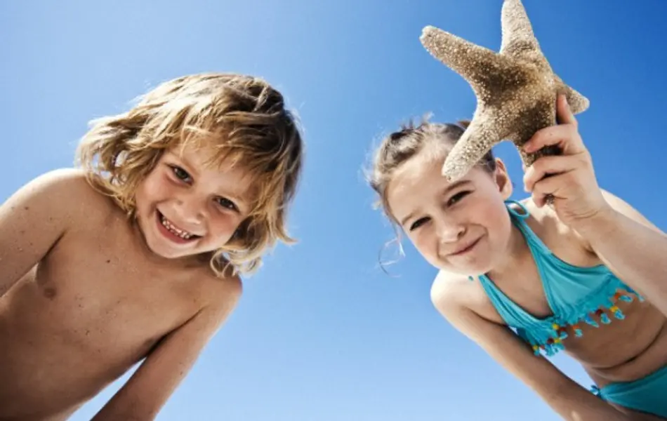 La mia famiglia al mare